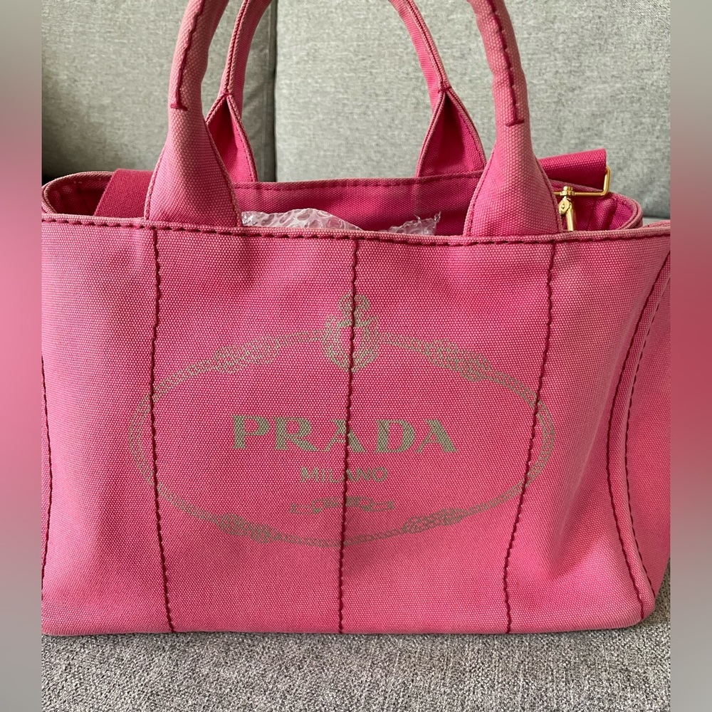 ❌ SOLD ❌ Prada Pink Denim Canapa Bag